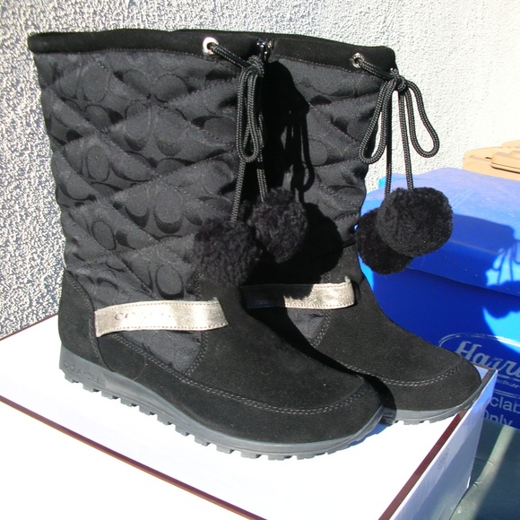 COACH - New Juniper Suede Boots 9.5 M - Picture 1 of 4